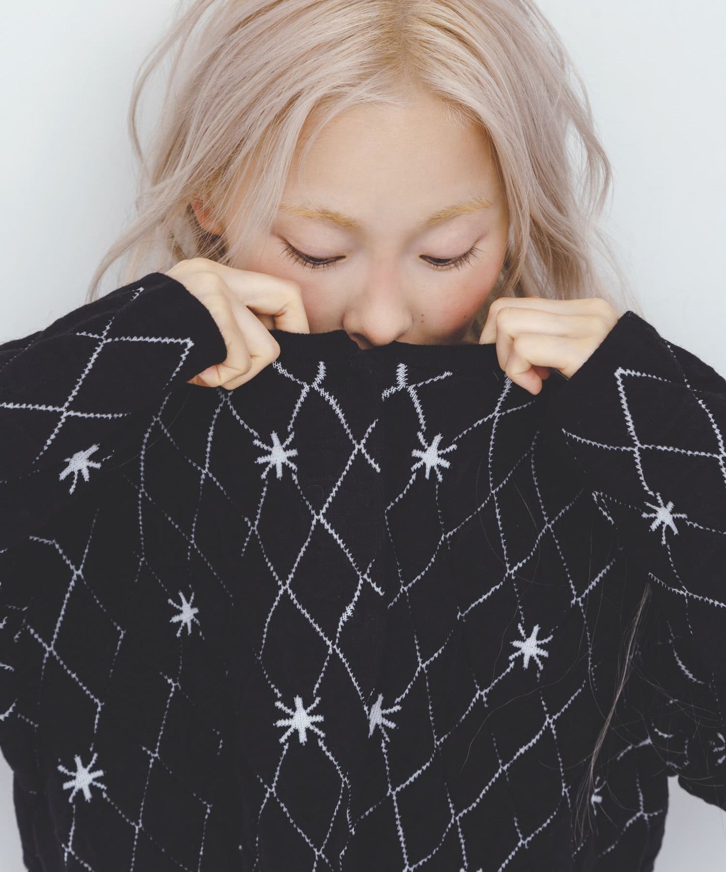 KBF 星星菱格短Cardigan