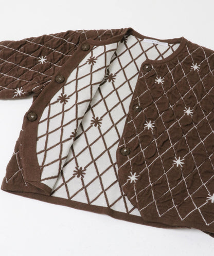 KBF 星星菱格短Cardigan