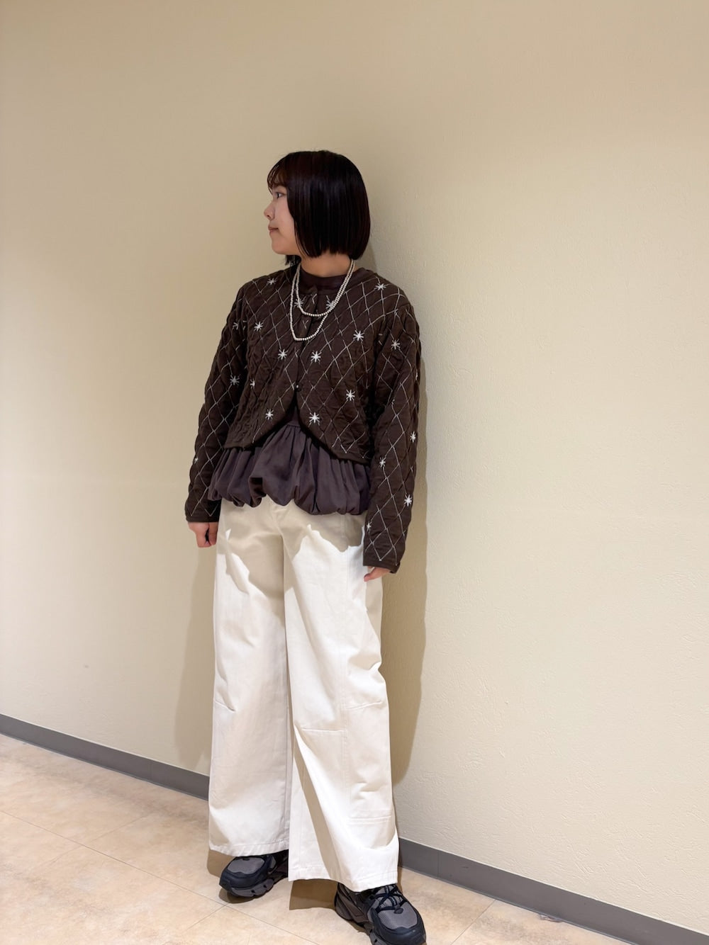 KBF 星星菱格短Cardigan