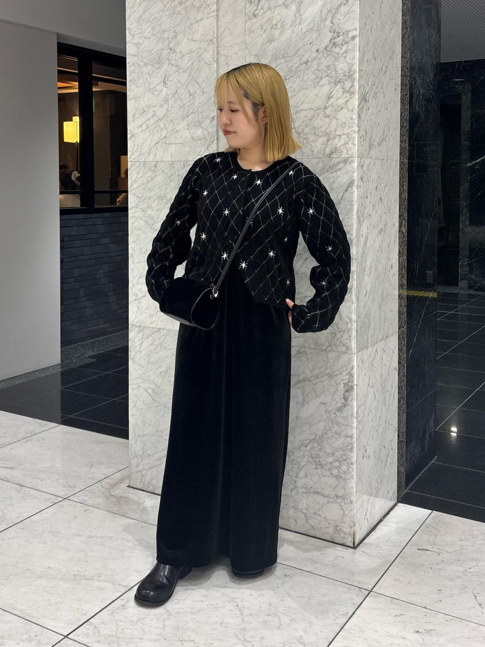 KBF 星星菱格短Cardigan