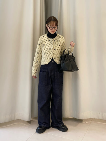 KBF 星星菱格短Cardigan