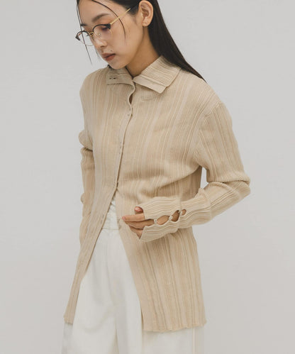 KBF 紐扣隨機羅紋針織衫