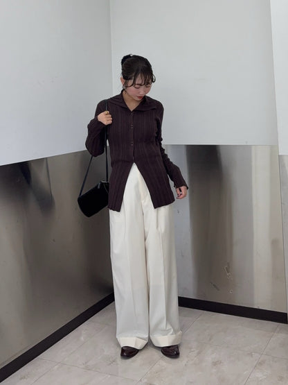 KBF 紐扣隨機羅紋針織衫