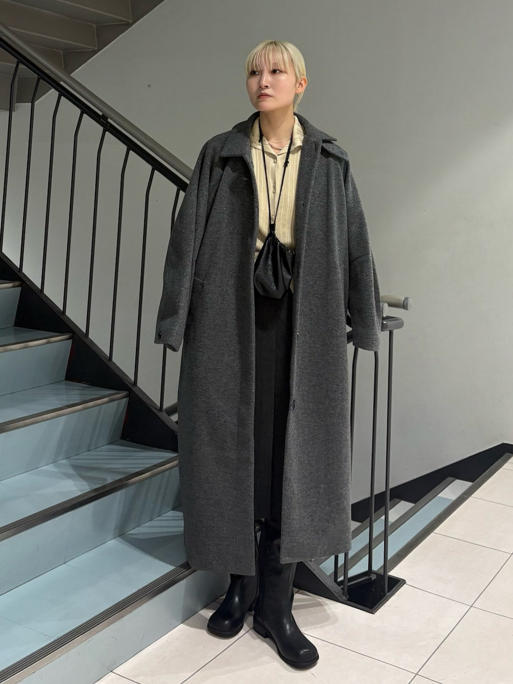 KBF 紐扣隨機羅紋針織衫