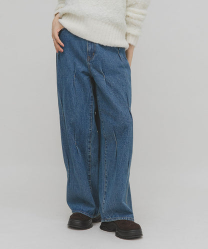 KBF 設計寬牛仔褲