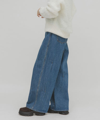 KBF 設計寬牛仔褲