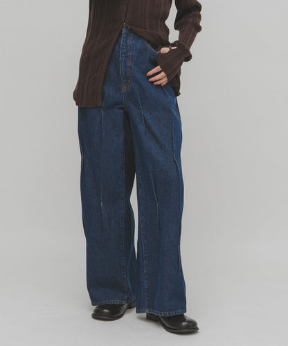 KBF 設計寬牛仔褲