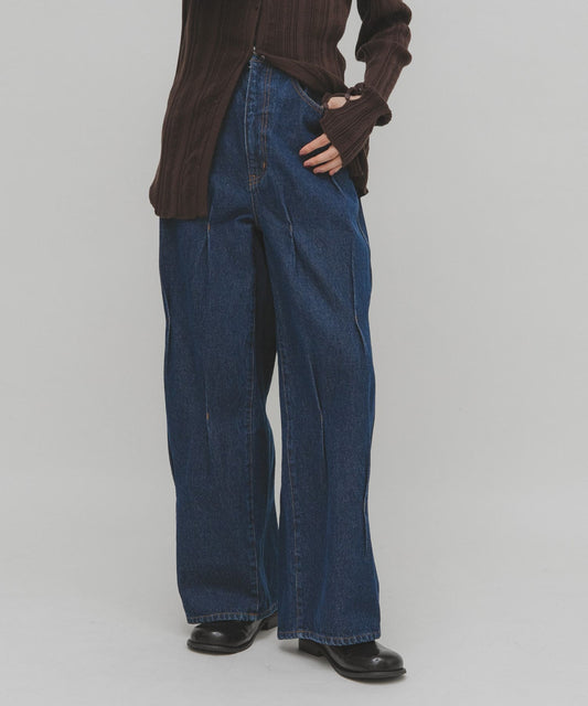 KBF 設計寬牛仔褲