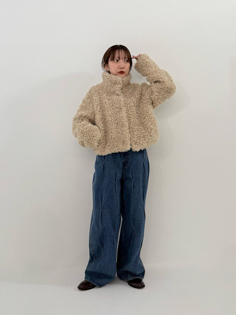 KBF 設計寬牛仔褲