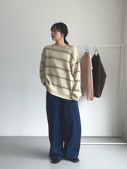 KBF 設計寬牛仔褲