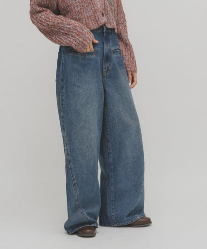 KBF WIDE 修身牛仔褲