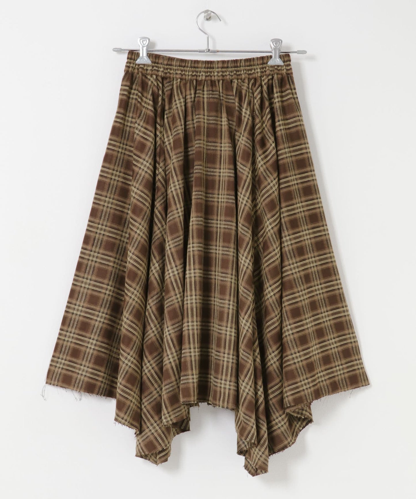 「單着 / Layer」KBF 打結格紋裙