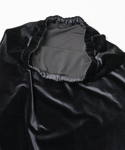 KBF 光澤天鵝絨裙