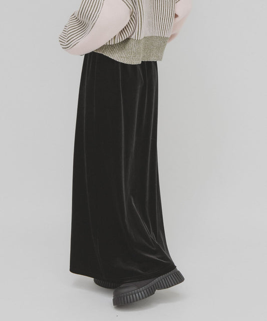 KBF 光澤天鵝絨裙