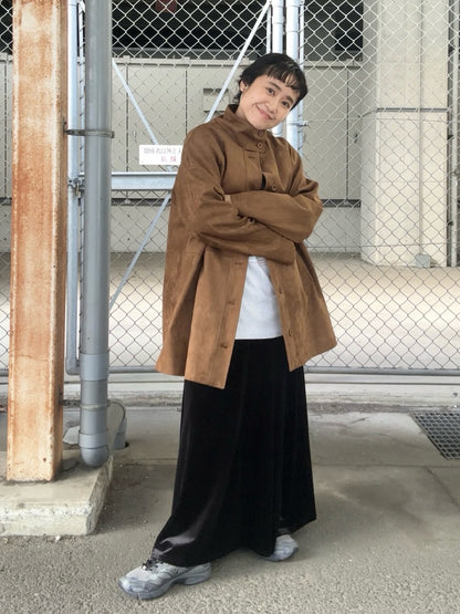 KBF 光澤天鵝絨裙