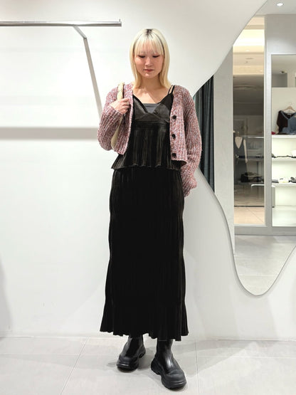 [背心+裙] KBF Majolica pleated dress SET