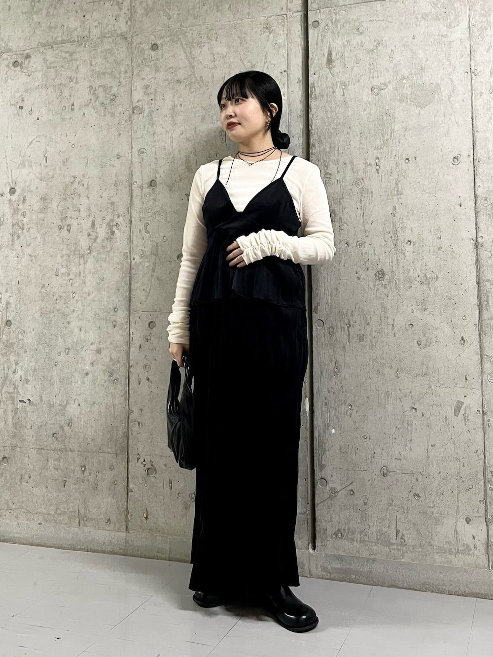 [背心+裙] KBF Majolica pleated dress SET