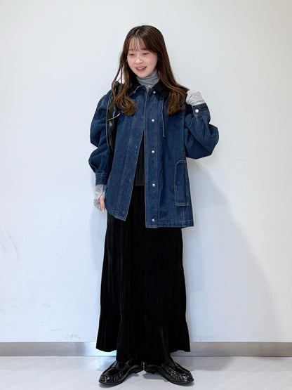 [背心+裙] KBF Majolica pleated dress SET