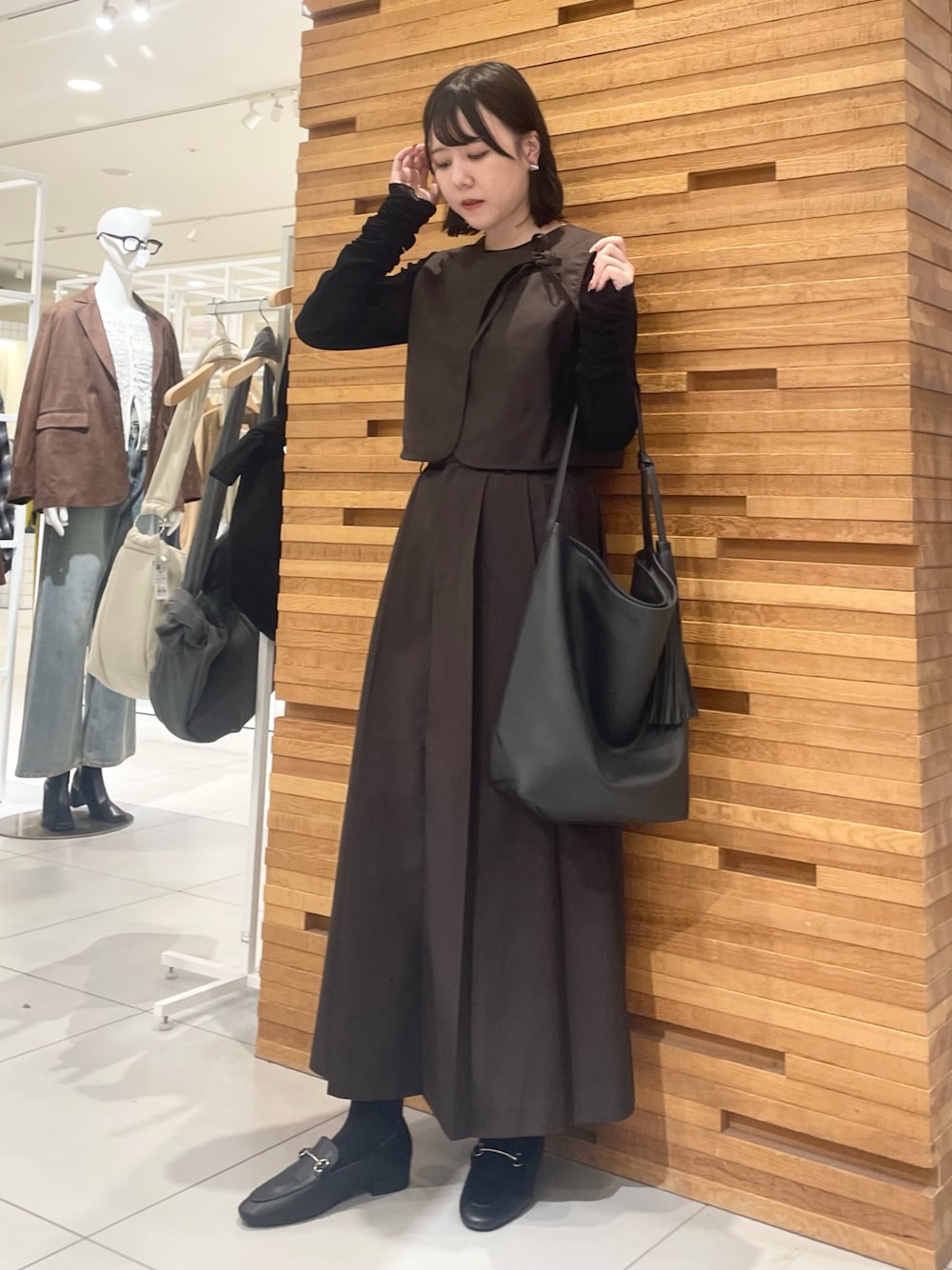 KBF 綁帶上衣+大百褶裙SET