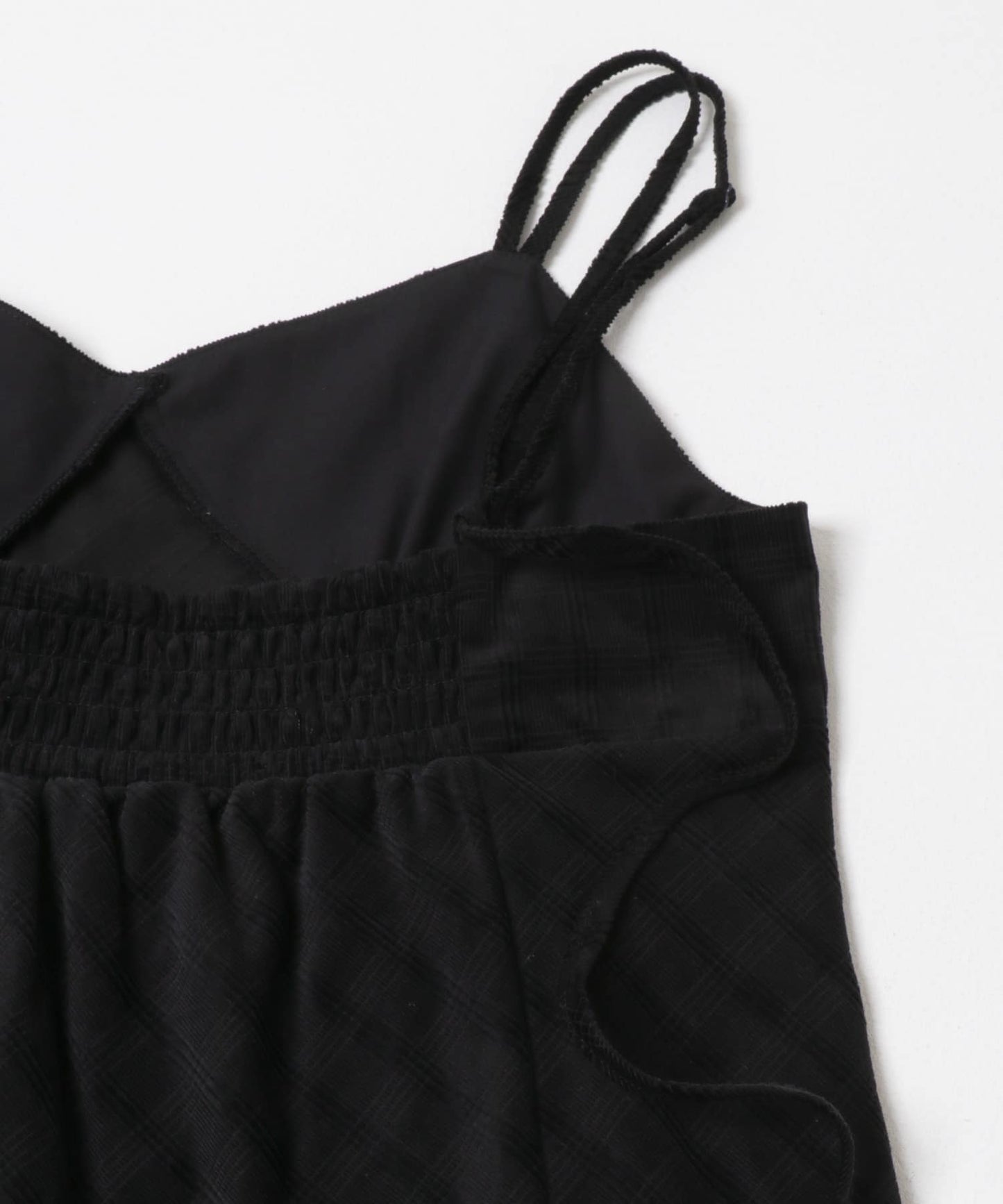 KBF 格紋燈芯絨吊帶連身裙