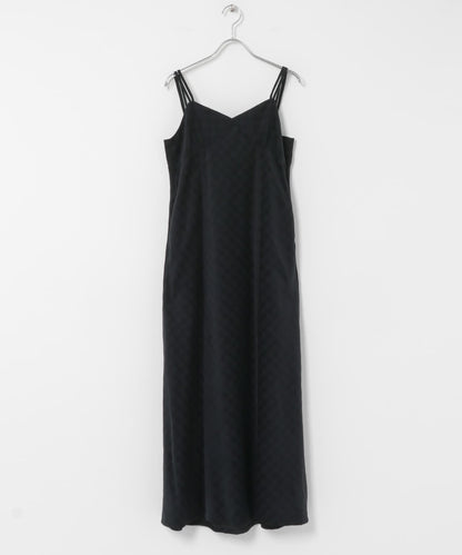 KBF 格紋燈芯絨吊帶連身裙