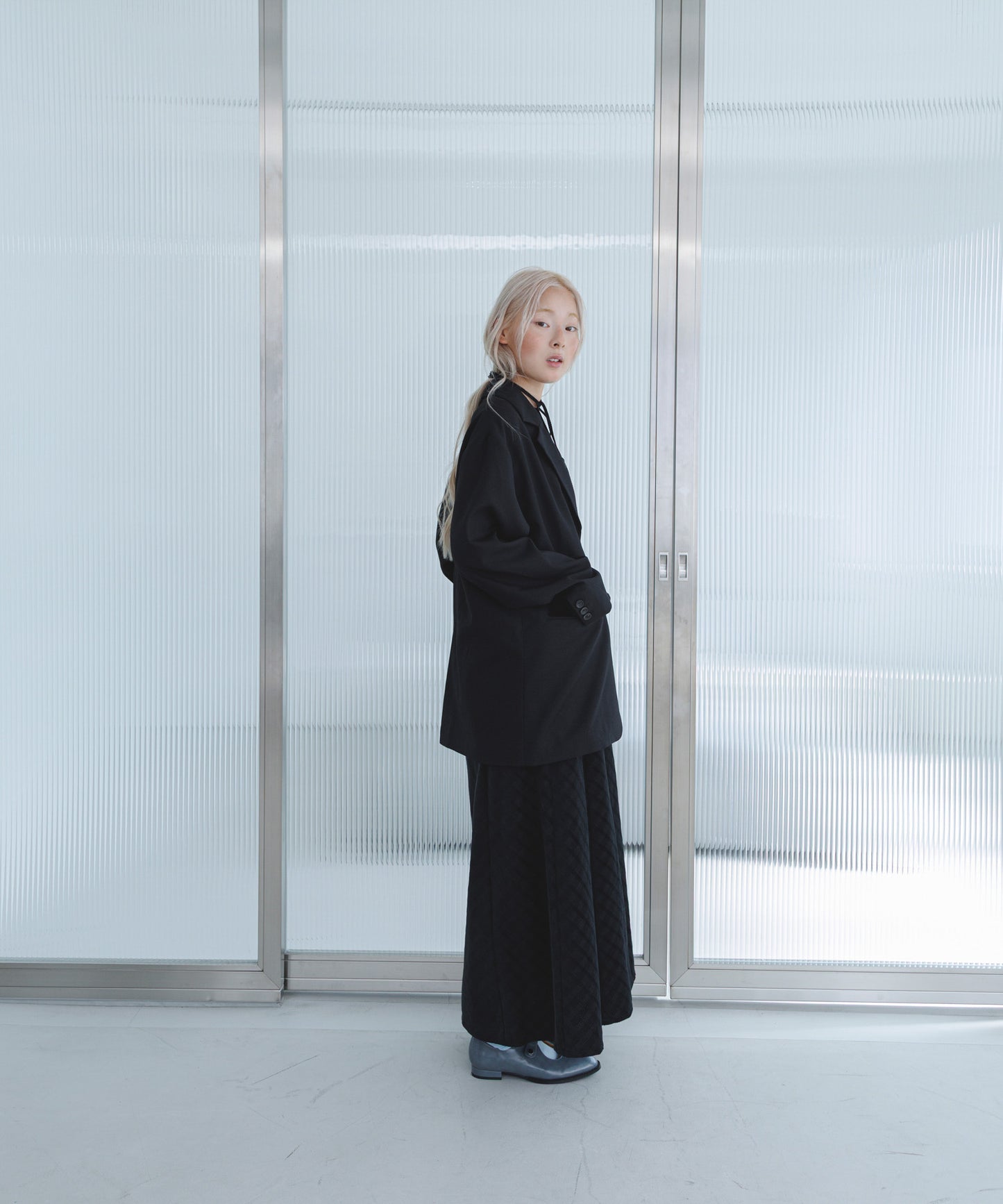 KBF 格紋燈芯絨吊帶連身裙