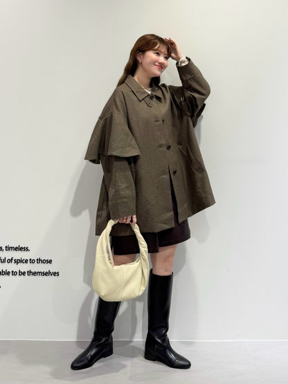 KBF 荷葉邊傘形外套