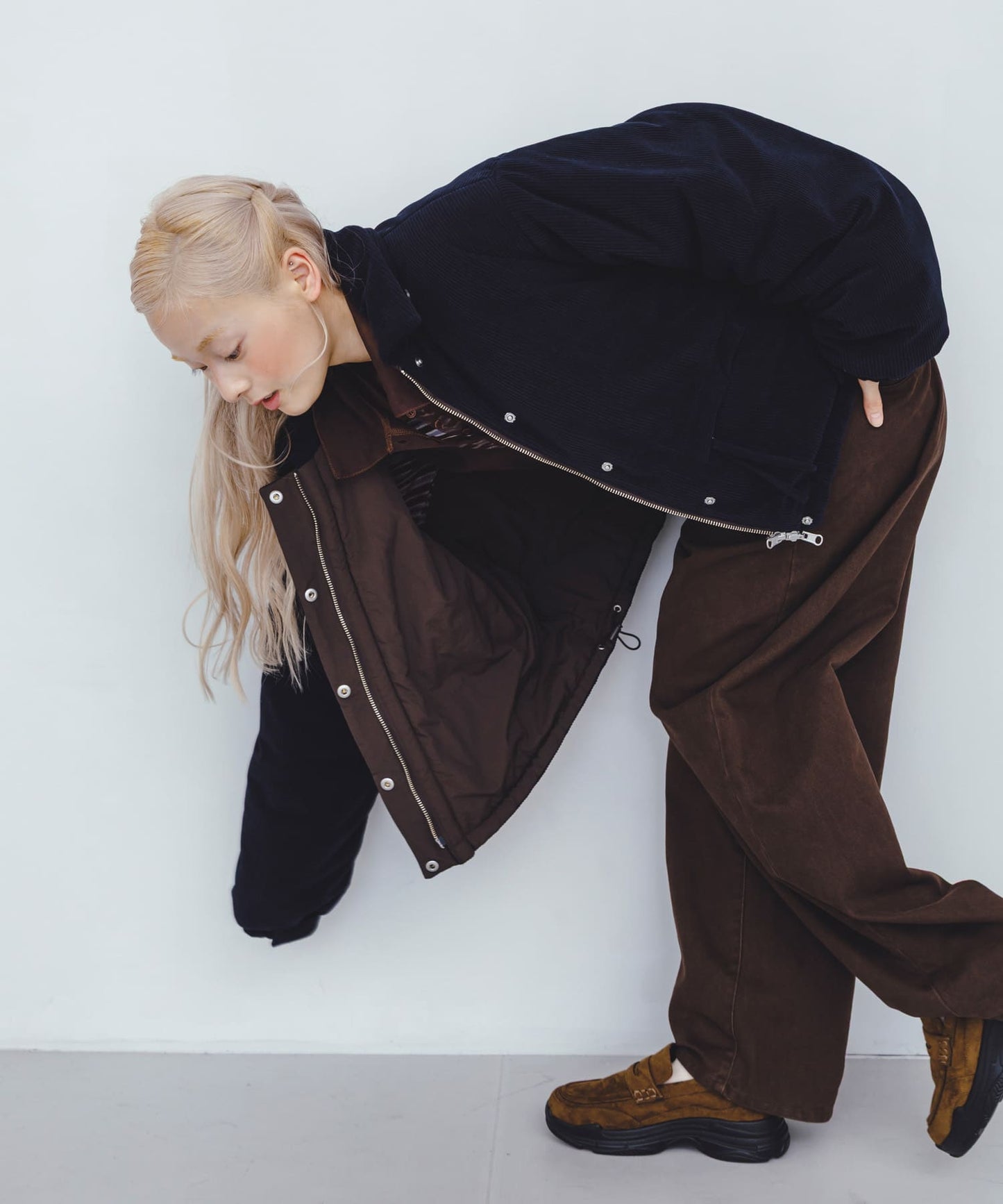 KBF 帽 ＋ 雙面穿外套（燈芯絨＋尼龍）