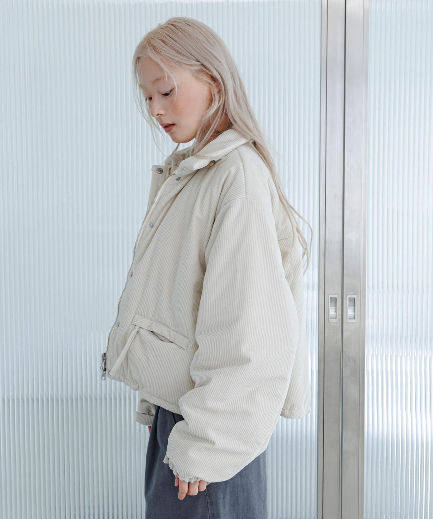 KBF 帽 ＋ 雙面穿外套（燈芯絨＋尼龍）