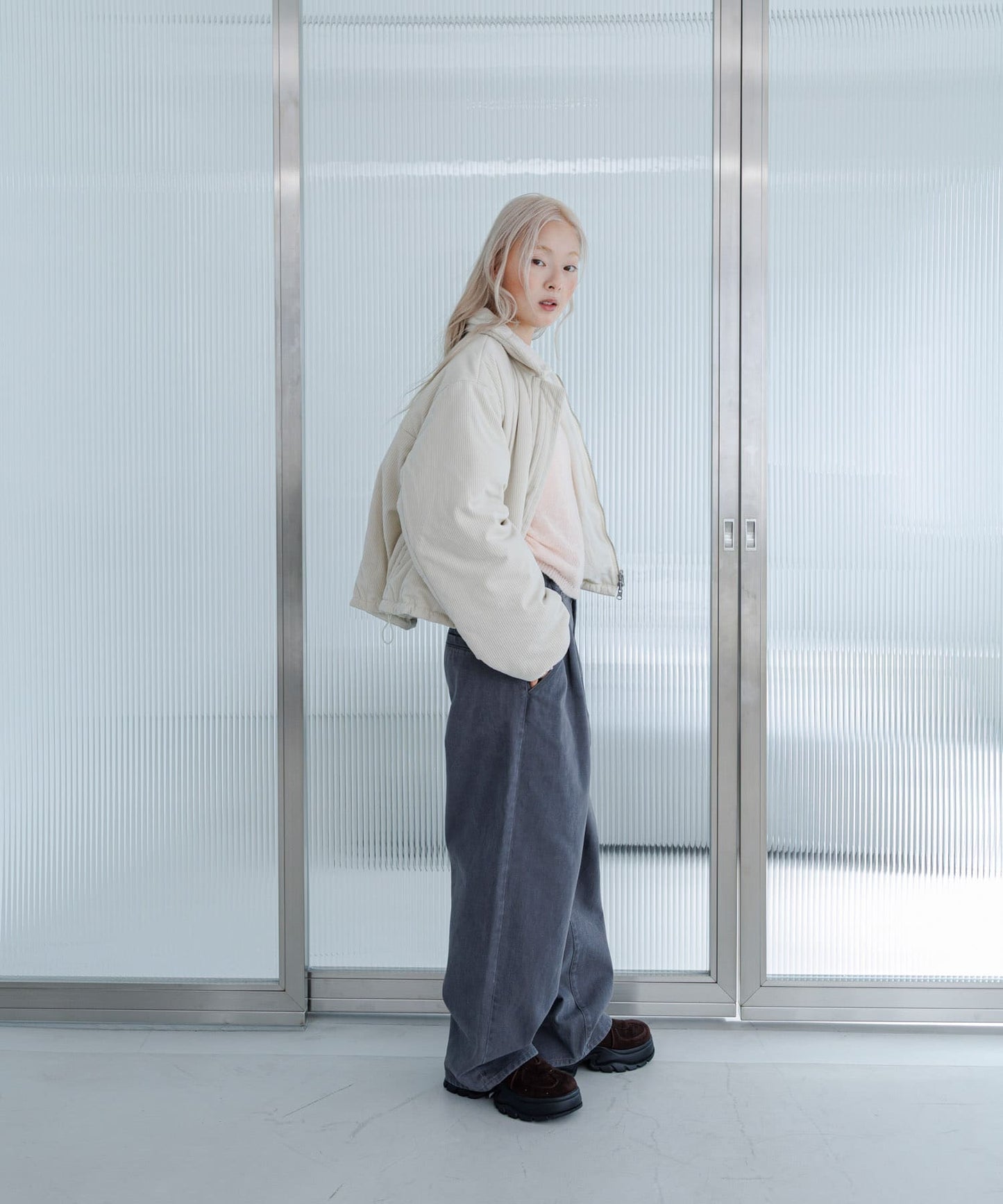 KBF 帽 ＋ 雙面穿外套（燈芯絨＋尼龍）