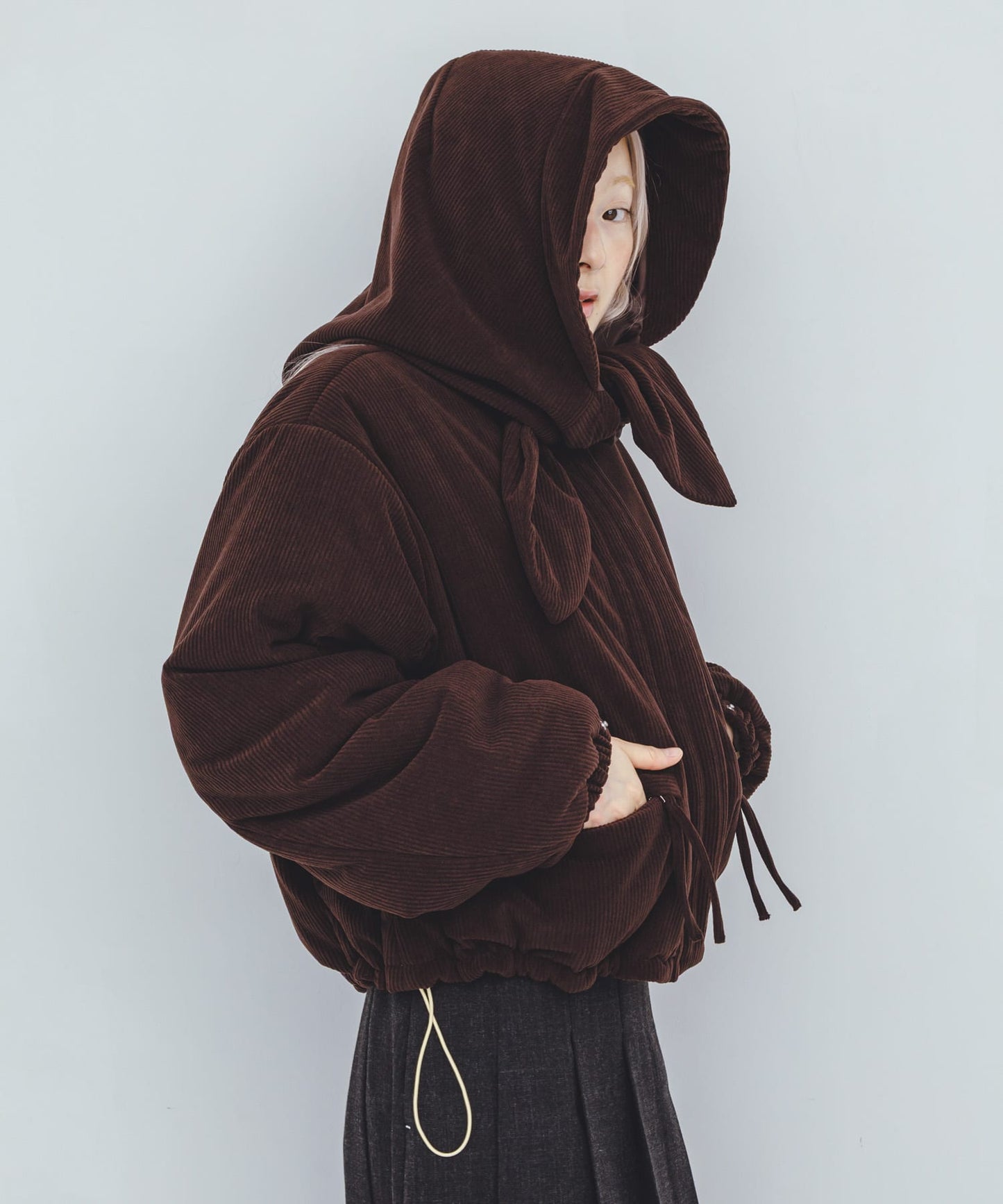 KBF 帽 ＋ 雙面穿外套（燈芯絨＋尼龍）