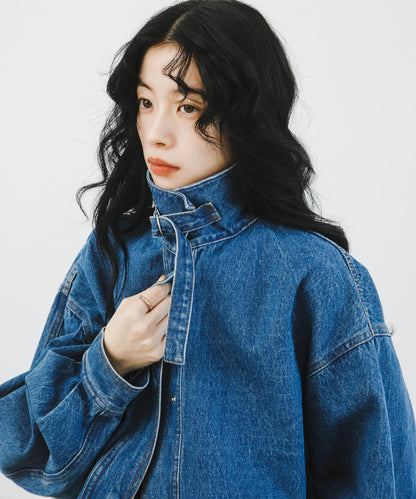 KBF 2WAY color denim blouson