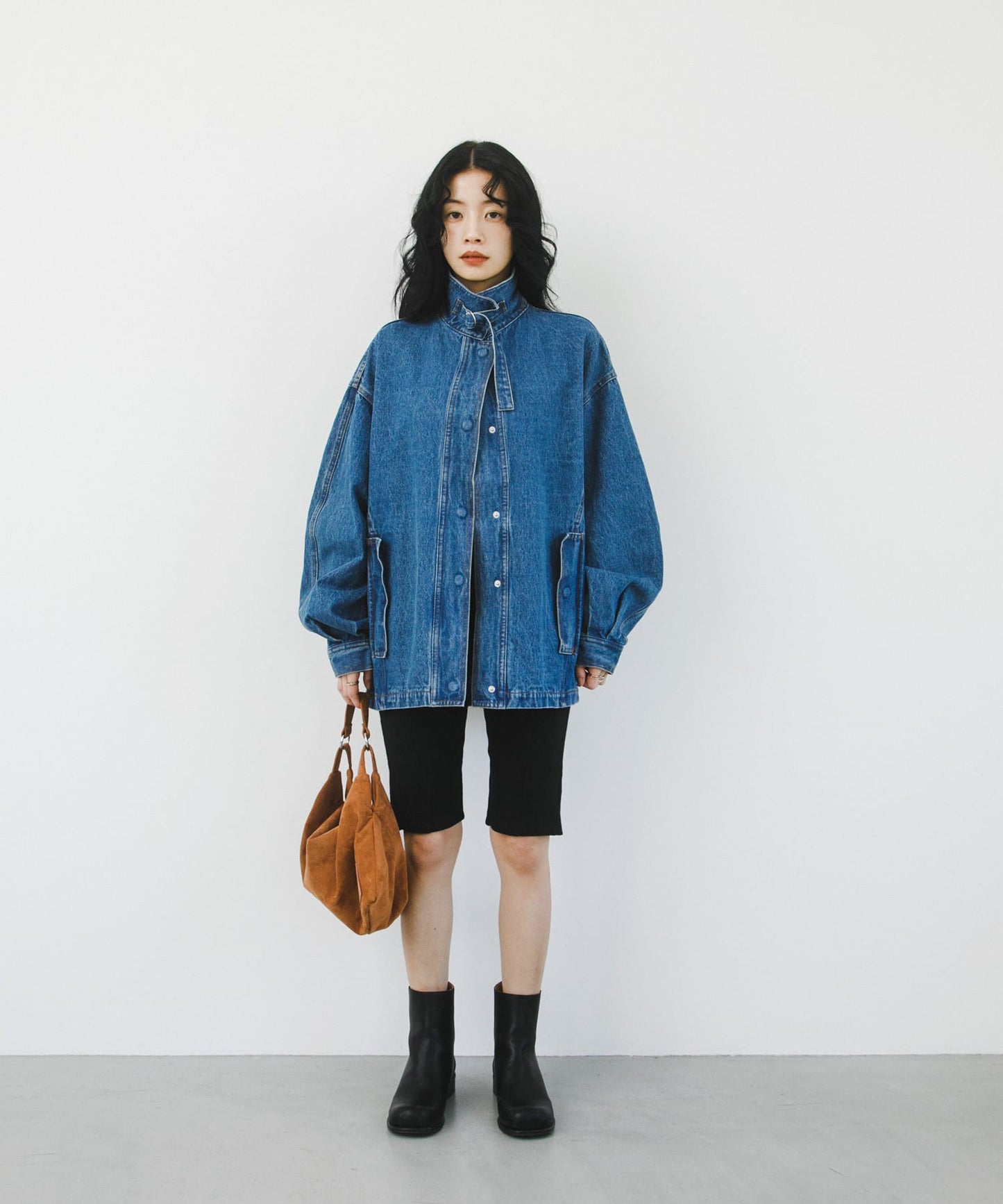KBF 2WAY color denim blouson