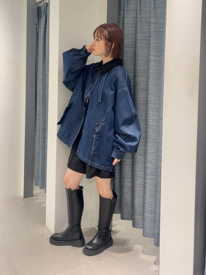 KBF 2WAY color denim blouson
