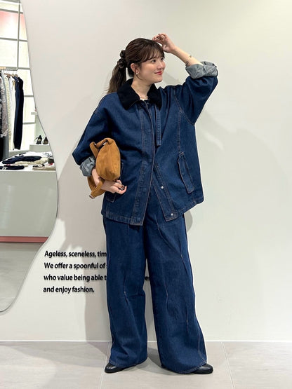 KBF 2WAY color denim blouson