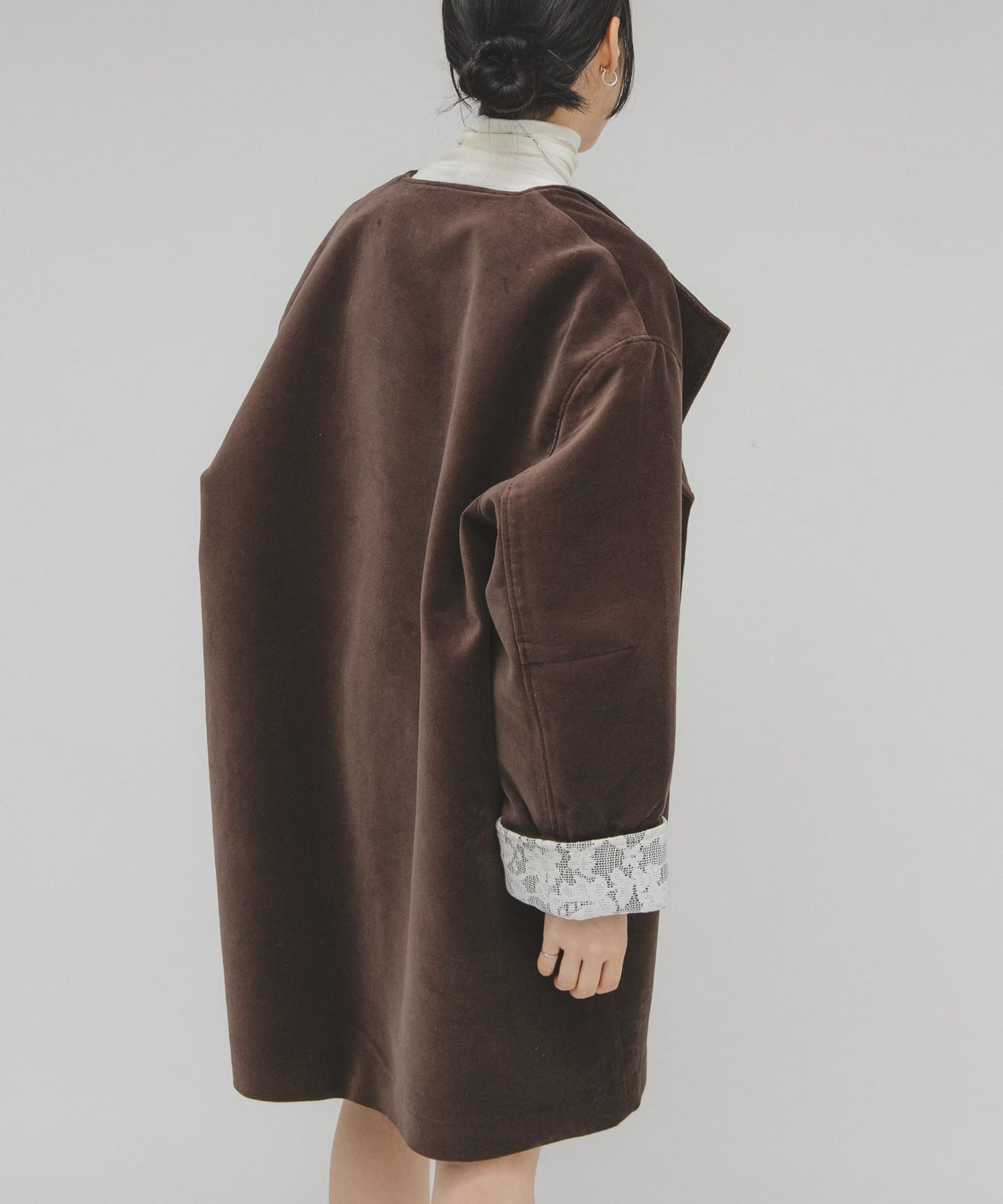 「手袖領口超靚」 KBF絲絨寬版外套