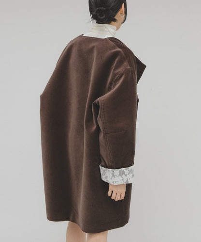 「手袖領口超靚」 KBF絲絨寬版外套