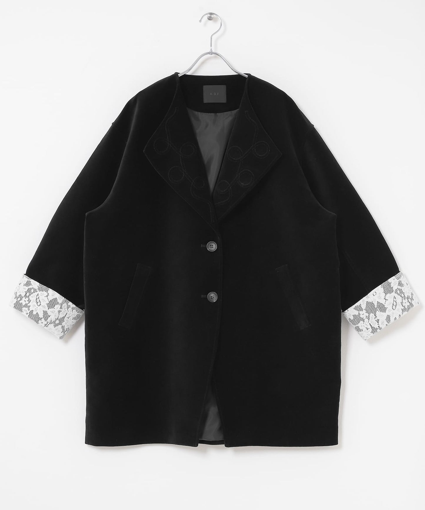 「手袖領口超靚」 KBF絲絨寬版外套