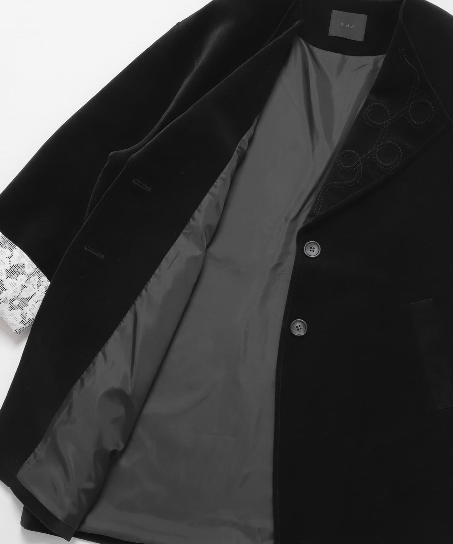 「手袖領口超靚」 KBF絲絨寬版外套
