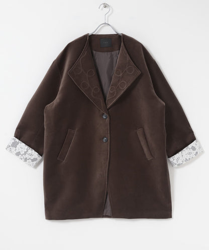 「手袖領口超靚」 KBF絲絨寬版外套