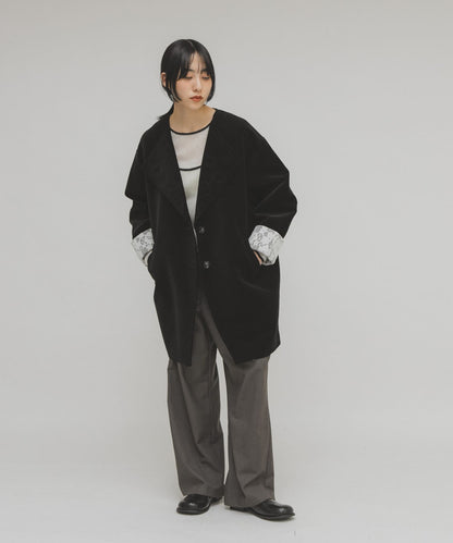 「手袖領口超靚」 KBF絲絨寬版外套