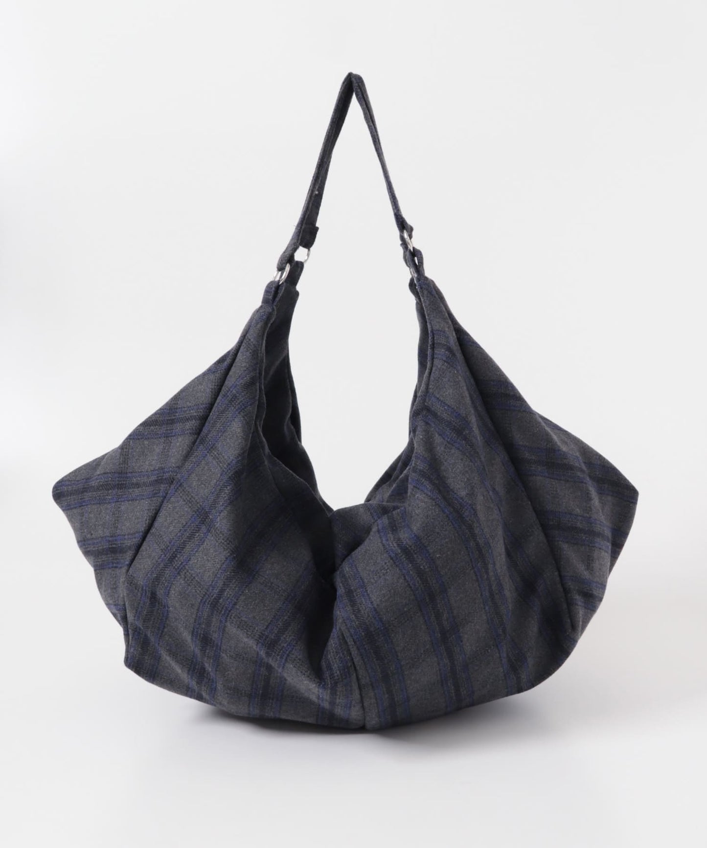 KBF Wool mix 2WAY 格紋大包包