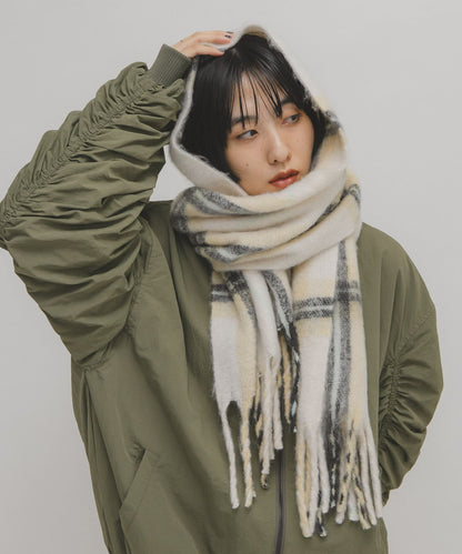 KBF boucle check stole