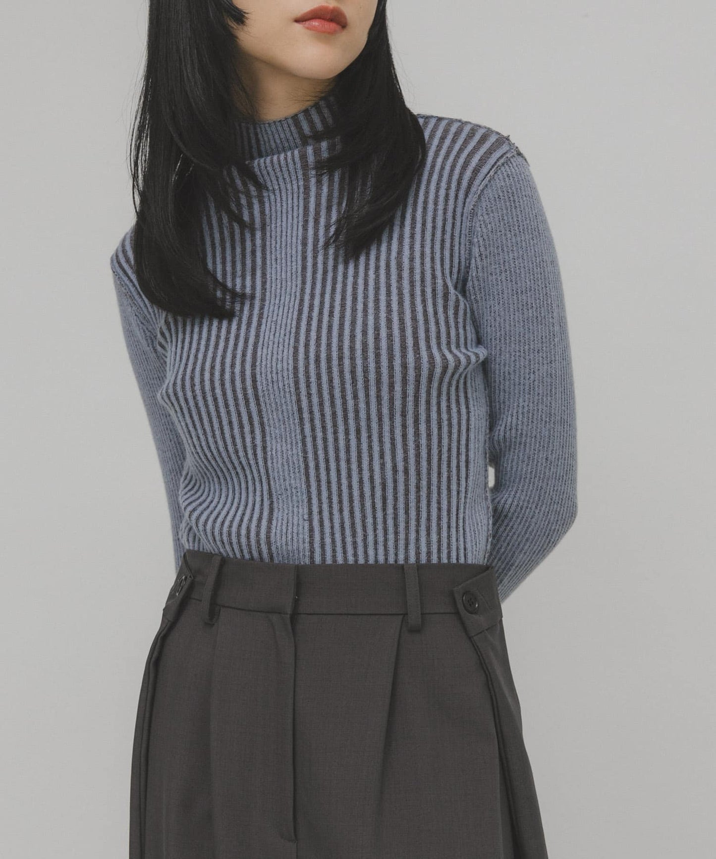 KBF illi 羅紋高領針織衫