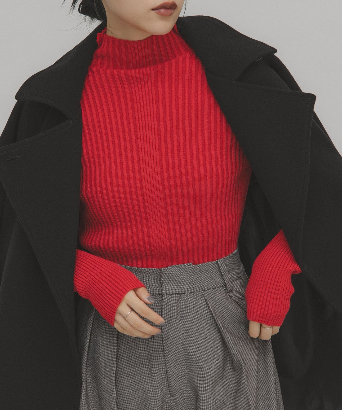 KBF illi 羅紋高領針織衫