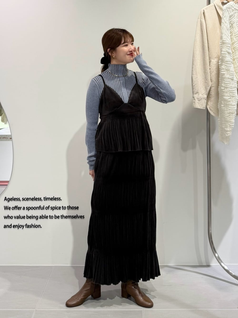 KBF illi 羅紋高領針織衫