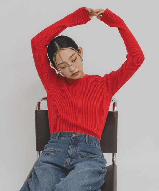 KBF illi 羅紋圓領針織衫