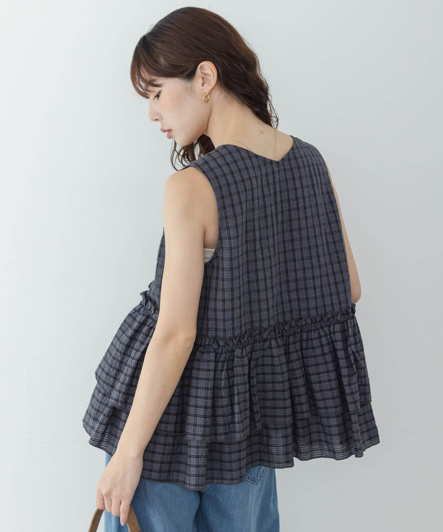 Sonny Label 格紋荷葉邊背心 - Image 22