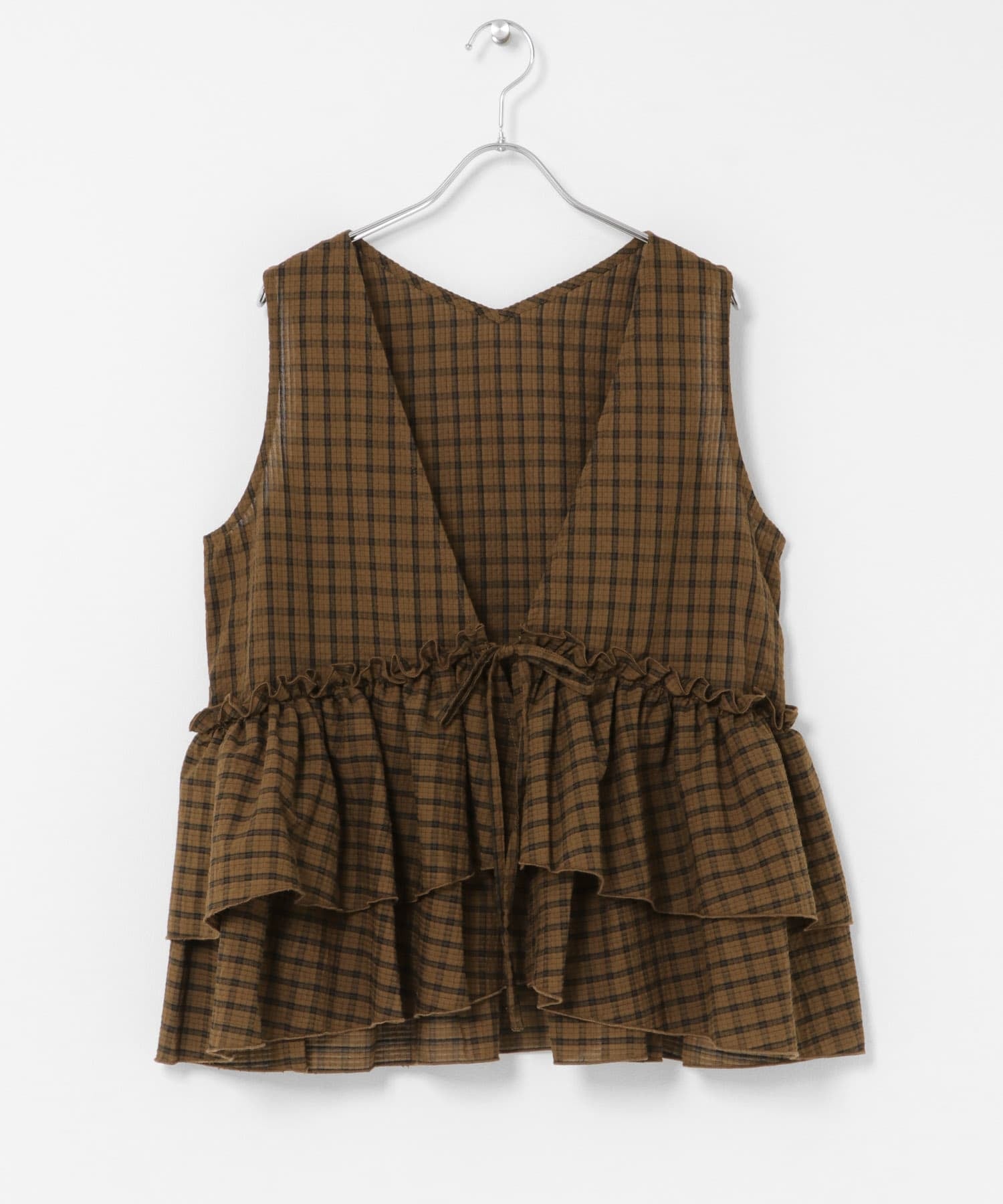 Sonny Label 格紋荷葉邊背心 - Image 29