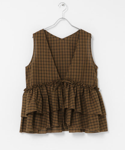 Sonny Label 格紋荷葉邊背心 - Image 29